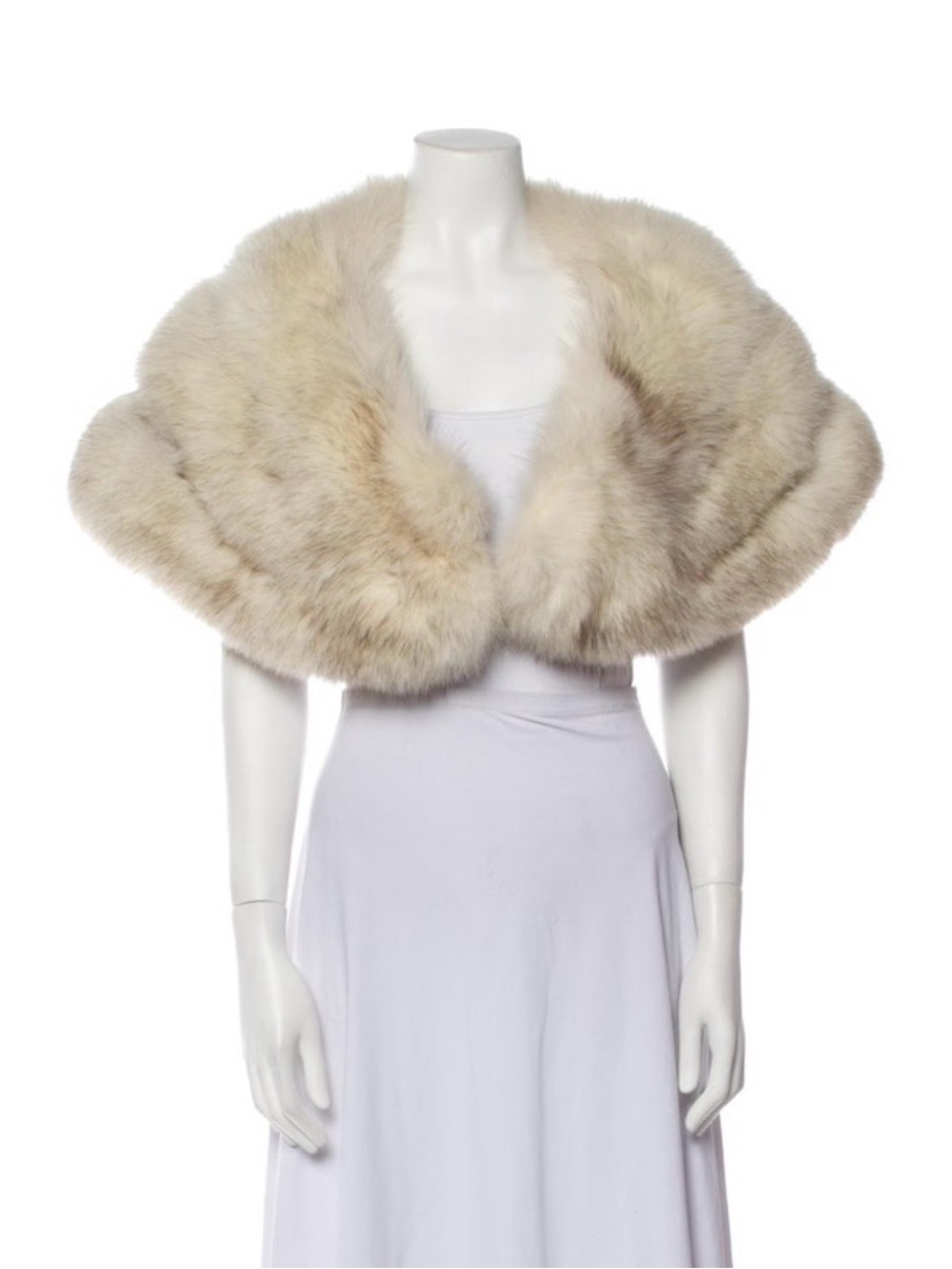 Vintage Beige Fox Fur Stole